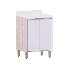 Balcão de Cozinha com Tampo 60cm 2 Portas Art Luciane Móveis
