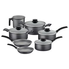 Jogo De Panelas Tramontina Turim Antiaderente Starflon Max Chumbo 7 Peças Tramontina