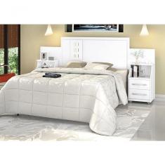 Cabeceira Flórida Casal Extensível Branco