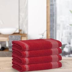 Jogo Toalhas de Banho Gigante 0.75 x 1.45 mts 100% Algodão - 4 Peças -