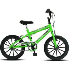 Bicicleta Aro 16 Infantil South Ferinha Para Meninos - Verde Verde