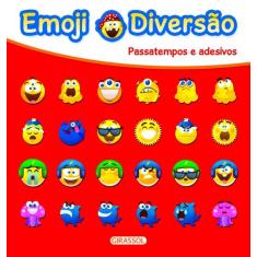 Livro - Emoji Diversão Vermelho - Passatempos E Adesivos