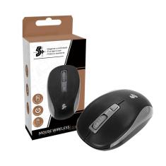 Mouse Wireless Sem Fio 5+ 2.4Ghz Office Premium 1600DPI Preto- MW-1000