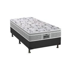  Cama Box Solteiro: Colchão Ortopédico Probel D45/EP Anatômico Guarda Costas Próextreme Plus + Base CRC Suede Gray(88x188)