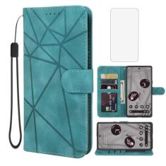 Wanyuexes Capa para Pixel 8A, capa carteira Google 8A com protetor de tela de vidro temperado, toque de pele PU flip fólio suporte para cartão de crédito suporte para celular para Google Pixel 8A