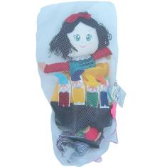 Boneca Dupla Face Branca De Neve/Bruxa E Os 7 Anões Dedoches