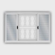 Janela de Aço Veneziana de Correr 120x200cm 6 Folhas Minas Sul mgm