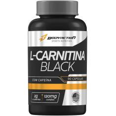 L-Carnitina Black 2G Cafeína 120Mg 90 Cápsulas Bodyaction