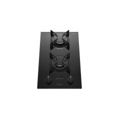 Cooktop 2 Bocas Preto Mesa de Vidro Atlas U Top Bivolt
