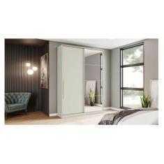 Guarda Roupa Solteiro Ambiente New Predileto Areia Com Espelho - Henn 