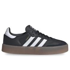 adidas Tênis feminino Samba OG, Core Black/Cloud White/Gold Metallic, 36