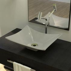 Kit Cuba L38 C/Válvula 1`` 2,6cm + Sifão Pvc + Flexível Compace Cinza