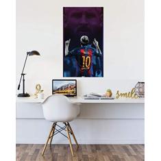 Adesivo Parede Barcelona Messi tamanho 50cm x 100cm