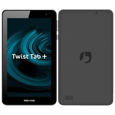 Tablet Positivo Twist Tab+ com Tela 7”, 64GB, 2GB RAM, Wi-Fi, Câmera Frontal 2MP, Android 11 Go, Processador Quad Core e Bluetooth - Preto
