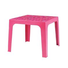 Mesa de Plástico Mor Kids 15151601 Quadrada com 4 Lugares Rosa