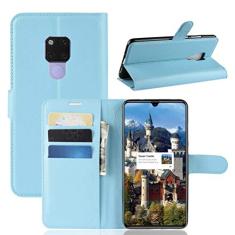 Capa para Huawei Mate 20 X, capa carteira flip de couro PU premium com compartimento para cartão, suporte e fecho magnético [capa interior à prova de choque de TPU] Compatível com Huawei Mate 20 X