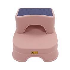Banquinho Infantil Antiderrapante Duplo Com Ajustável Base Alargada Banco Ergonômico para Crianças Material PP Ecologicamente Correto para Design Estável e Antiderrapante de