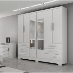 Guarda Roupa Casal com Espelho 6 Portas 6 Gavetas Dakar Novo Horizonte