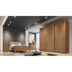 Guarda Roupa Casal 3 Portas 8 Gavetas Diamond Móveis Novo Horizonte