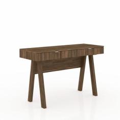 Mesa Escrivaninha Escritório 2 Gavetas ME4128 Nogal - Tecnomobili - Te