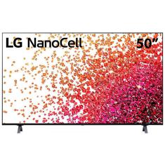Smart TV 50" LG 4K NanoCell 50NANO75 3x HDMI 2.0, Inteligência Artificial ThinQAI, Smart Magic, Google Alexa - 2021