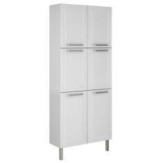 Paneleiro Itatiaia Tarsila com 6 Portas e 5 Prateleiras - Branco - 80cm de largura