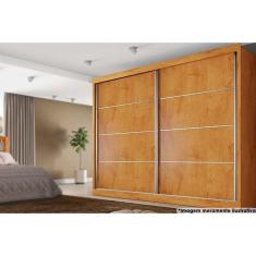 Guarda Roupa 2 Portas De Correr E 4 Gavetas Verona Plus Peroba - Europa