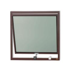 Janela de Alumínio Maxim-Ar 60x60cm Vidro Mini Boreal Plus Brimak Corten