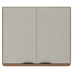 Armário Aéreo para Cozinha Firenze 2 Portas Amêndola Touch Nude Prime Tx - Demóbile