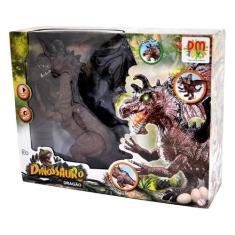 Boneco Dinossauro Dragão com Ovinhos DM Toys