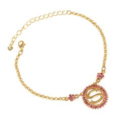 Pulseira Delicada Inicial Lembrancinha Folheado Ouro 18k