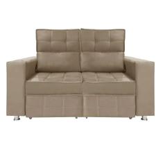 Sofá Retrátil E Reclinável 2 Lugares Londres 1.60cm C/molas Bege