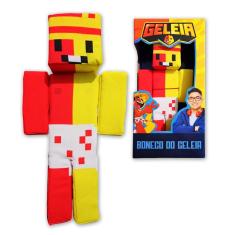 Boneco Minecraft Pelúcia Streamer Youtuber Geleia