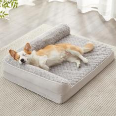 BFPETHOME Camas ortopédicas para cães grandes - Sofá-cama impermeável para cães com capa lavável removível, cama grande para animais de estimação com forro impermeável e fundo antiderrapante, cama