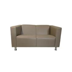 Sofá Nilo Sala Recepção 2 Lugares - Bege - Cor: Bege - Rud House