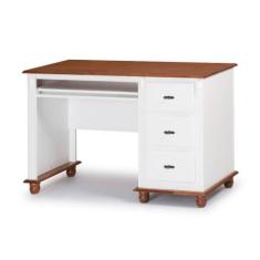 Escrivaninha 3 Gavetas Suporte para Teclado Divisor de Ambiente 50605 