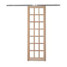 Porta Correr Quadriculada Kit Aluminio 210x72