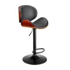 Banqueta Giratória Bergen Preta - Mobly