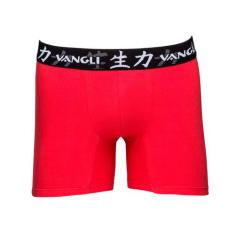Cueca Boxer Cotton Com Pernas Mais Compridas Vangli - 370 Vermelho