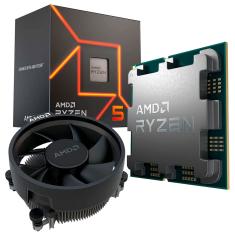 Processador AMD Ryzen 5 7600, 3.8GHz (5.1GHz Boost), Zen 4, Cache 38MB, AM5, Vídeo Integrado Radeon