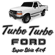 Kit Adesivo F1000 93/95 Emblemas Ford Turbo Super Série 4x4 - SPORTINO
