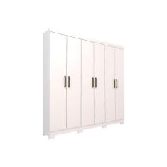 Guarda Roupa Panan Milena c/ 6 Portas c/ pés Branco
