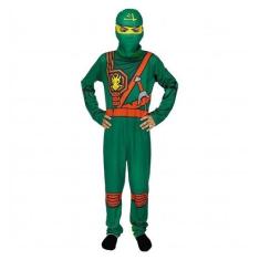 Kit Fantasia Ninja Go Infantil com Gorro - Fantasias Carol EF, M 5 - 8