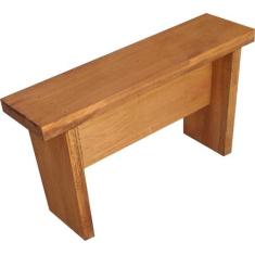 Banco Banquinho Acampamento ou Infantil Madeira Maciça 40x22x10 cm Neo