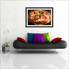 Quadro Decorativo Pizza Pizzaria Gourmet Restaurantes Decorações Com M