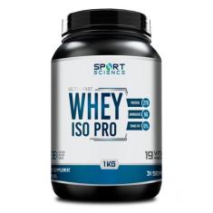 Iso pro whey zero açúcar - isolado 1kg sport science, Morango