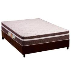 Cama Box Viúva: Colchão Ortopédico Polar D28 Orthoface Vip Brown + Bas