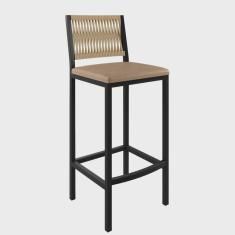 Banqueta Assento Estofado para Cozinha Barcelona