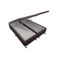 Cama Box Baú Universal Queen Courano Brown New (158x198x35) - Castor