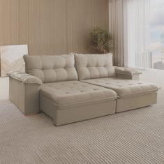 Sofá Retrátil 4 Lugares 290cm Muriaé